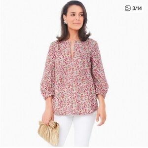 Tuckernuck Pomander Place Zip Blouse Kieren XS